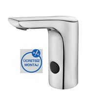 Eca Luna Krom Fotoselli Lavabo Musluğu Pilli 108108055
