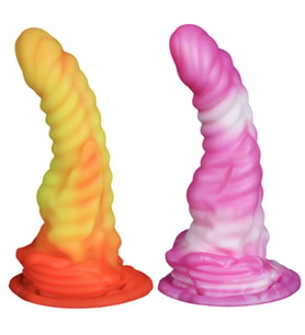 Carmine Büyük Boy Silikon Vantuzlu Su Geçirmez Ahtapot Dildo