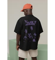 Black Sabbath Müzik Grubu Baskılı Unisex Oversize Rock Metal Tişört