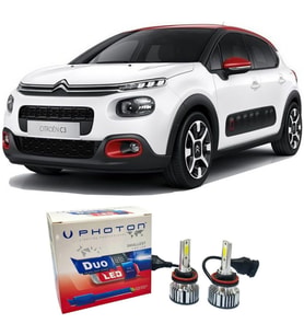 Citroen C3 Aircross Led Xenon Kısa Far Ampulü H7 Duo Yeni Seri Beyaz 2017+