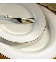 Kütahya Porselen Bone Kalipso 62 Parça 92914 Desenli Yemek Takımı