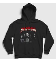 Presmono Unisex Siyah Band Hatebreed Kapüşonlu Sweatshirt 148458tt