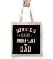 Fathers Day World's Best Triathlete And Dad Bez Çanta Uzun Saplı