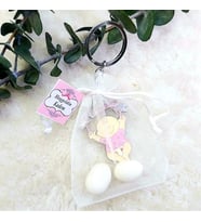 30 Adet Kese İçinde Baby Shower Anahtarlık Bebek Doğum Hediyeliği-