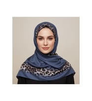 Soft Zarif Leopar Desenli Moda Trend Şal