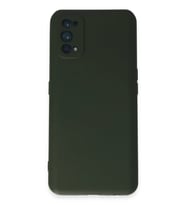 Newface Realme 7 Pro Kılıf Nano içi Kadife Silikon - Koyu Yeşil