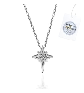 Swarovski Zirconia Taşlı Kutup Yıldızı Kolye