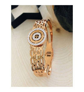 ROSE RENK TAŞLI ÇELİK KELEPÇE 316L5225