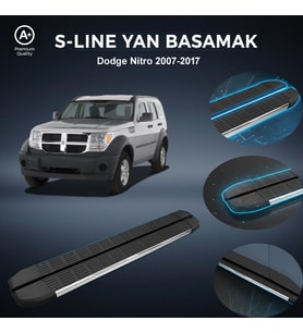 Dodge Nitro S-Line Premium Krom Yan Basamak  2007-2017