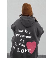 Trendiz Unisex Hope Love Füme Sweatshirt