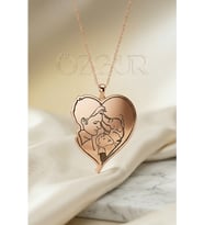 925 Ayar Gümüş Aile Kolye