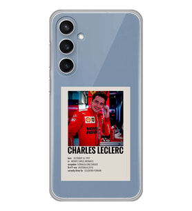Samsung Galaxy S23 FE Uyumlu Charles Leclerc Desenli Şeffaf Telefon Kılıfı