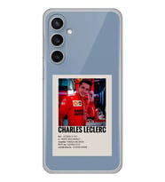 Samsung Galaxy S23 FE Uyumlu Charles Leclerc Desenli Şeffaf Telefon Kılıfı