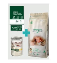 Bonacibo Adult Kuzulu Kuru Mama 2 Kg & Soslu Ciğerli Konserve Avantaj Paketi (6x400 gr)