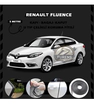 Renault Fluence Oto Araç Kapı Koruma Fitili 5metre Parlak Siyah Renk