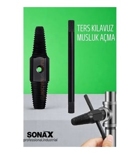 Mey İthalat® Ters Kılavuz Hasarlı Musluk Boru Vana Kılavuz Seti Musluk Açma