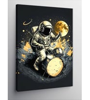 Kanvas Tablo Baterist astronot