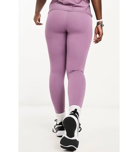 Nike Dri Fit Universa High Rise 7/8 Length Kadın Yüksek Bel Lazer Kesim Toparlayıcı 2 Cepli Dalgıç Kumaş Tayt Lila
