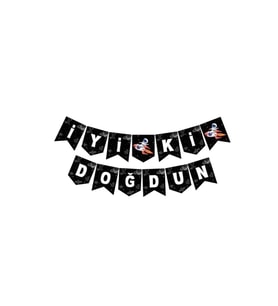Uzay Galaksi Temalı Iyiki Doğdun Yazısı Banner