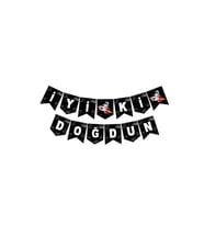 Uzay Galaksi Temalı Iyiki Doğdun Yazısı Banner