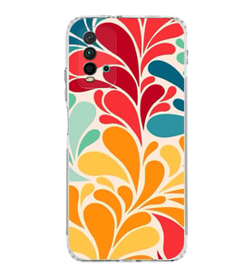 PrintiFy Xiaomi Redmi 9T ile Uyumlu Retro Color 5  Kamera Korumalı Şeffaf  Kılıf