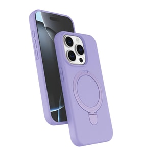 iPhone 14 Pro Max Regal Magsafe Standlı Kapak - Lila
