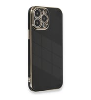 Apple İphone 13 Pro Kılıf Volet Silikon - Siyah