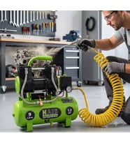 Hais 9 Litre Sessiz Yağsız Hava Kompresörü 1.2 HP Yeni Model