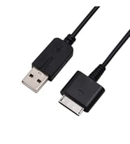 PSP GO 2in1 Şarj ve Data Kablosu PSP GO Uyumlu USB Şarj Kablosu (Siyah)