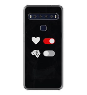 TCL 10L 10 Plus 10SE 20E 20SE 30SE L7 Kılıf Desemli Silikon Love Brain 1722