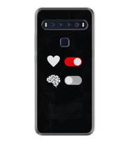 TCL 10L 10 Plus 10SE 20E 20SE 30SE L7 Kılıf Desemli Silikon Love Brain 1722