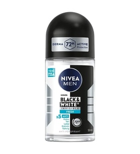 Deodorant Rool On & Invisible Black & White Fresh Erkek 50ML