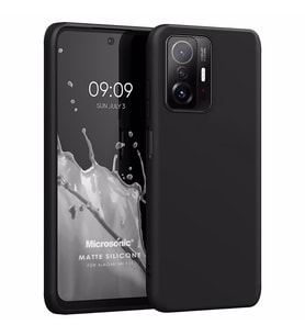 Microsonic Matte Silicone Xiaomi Mi 11T Pro Kılıf Siyah