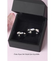 Alyans Kesme Gümüş Yüzük Nişan Düğün Yüzüğü 925 Ayar Gümüş Alyans 5 mm Alyans Gümüş Yüzük (Gümüş)