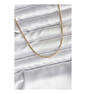 Mey İthalat® 14K Gold Renk Kaplama İnce Zincir Model CM Kadın Kolye