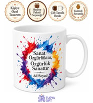 Sanat Özgürlüğü Sansürsüz Sanat Kupa Bardak Özel Tasarım Hediye