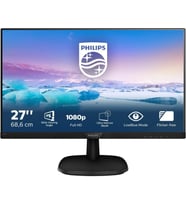 PHILIPS 273V7QJAB VLine 27" LED IPS 5ms 75hz 1920x1080 FullHD VGA HDMI DP Multimedya (VESA) Siyah Monitör