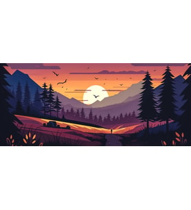 Mousepad Kaymaz Mousepad Manzara Renkli Desenli Oyuncu Klavye Mouse Pad 70cm x 30cm