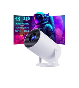 130 inç Ultra Pro HD 4K Destekli Projeksiyon Spotlight 720p Projeksiyon Cihazı 160 Ansi Lümen (Beyaz)