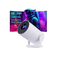 130 inç Ultra Pro HD 4K Destekli Projeksiyon Spotlight 720p Projeksiyon Cihazı 160 Ansi Lümen (Beyaz)