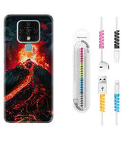 Tecno Camon 16 18P Pova 3 Pova Neo Kılıf Kablo Koruma Spiral Silikon Yanardağ 1611