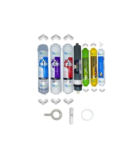 PWS Kapalı Kasa Su Arıtma cihazına uygun STD 7li Platinium mebran Alkali+mineral+tatlandırıcı set
