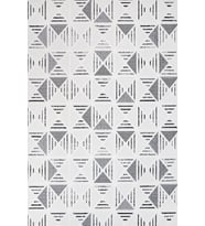 Ekru Dijital Baskı Halı Geometrik Desenli Modern Yıkanabilir Kaymaz Tabanlı Salon ve Koridor