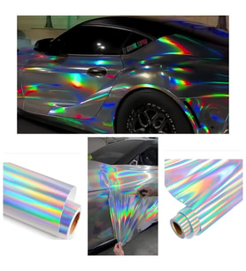 Esemiz Hologram Gökkuşağı Rainbow Aksesuar Kaplama Folyosu ( 152cm X 2 Metre )
