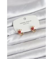 Uğur Böceği Model Gold Renk Pirinç Çocuk Küpe - TJ-BKP11651