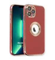 Microsonic Apple iPhone 13 Pro Max Kılıf Flash Stamp Kırmızı