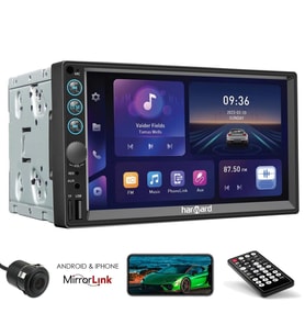 Harward HR-G756 7 İnç Double Teyp 4*60W/BT/USB/SD/AUX/Mirror Link/Dokunmatik Ekran/Kumanda