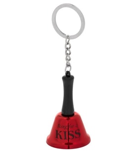 Ring for a Kiss Kırmızı Çan Anahtarlık