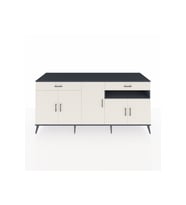 Kronos Konsol 5 Raflı 2 Çekmeceli 5 Kapaklı 220x59x99 Antrasit-Aytaşı/Aytaşı