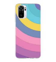 Xiaomi Redmi Note 10 Uyumlu Kapak Renk Cümbüşü Tasarımlı Şeffaf Silikon Kılıf